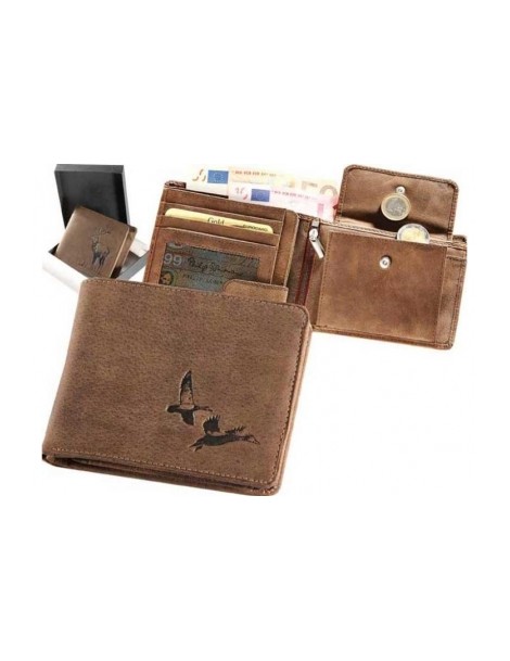 Peňaženka kožená kačice ležatá