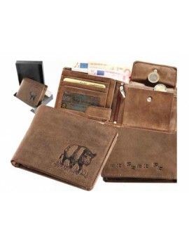 Peňaženka kožená diviak ležatá