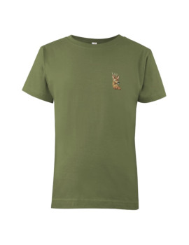 Detské tričko s vyšívkou - srnec