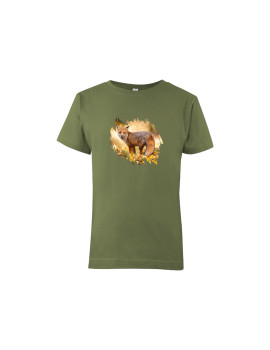 Detské tričko OLIVE líška -krátký rukáv