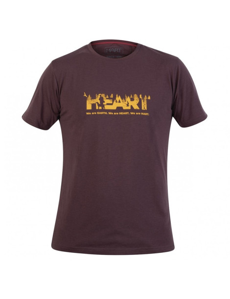 HEART-TS tričko Dark Garnet